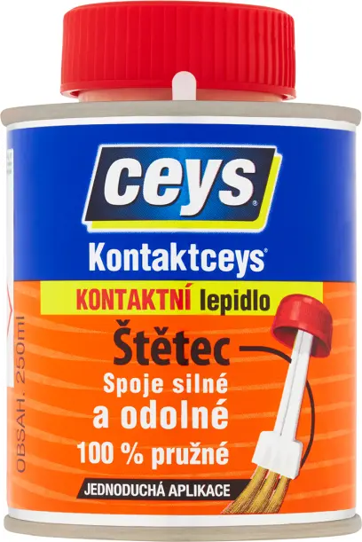 lepidlo kontaktní  250ml KONTAKTCEYS se štětcem