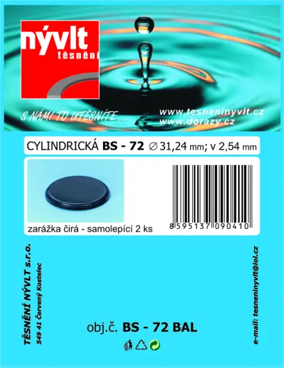 doraz samolep.cylindr.pr.31,2x2,5mm TRA  BS-72 (2ks)