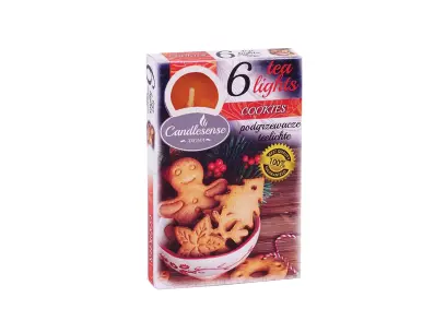 svíčka čajová vonná BABIČČINO CUKROVÍ (6ks) (hoří 6x3-4hod)