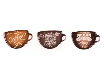magnetky COFFEE mix dekorů (3ks)