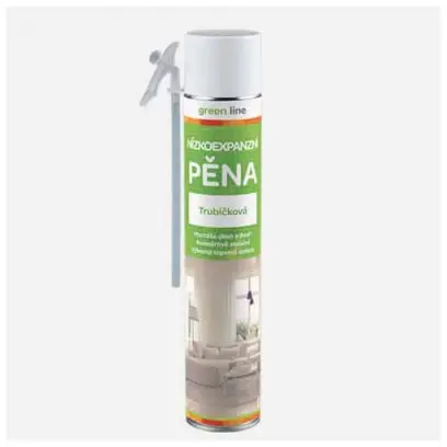 pěna montážní 750ml nízkoexpanzní trubičková GREEN LINE