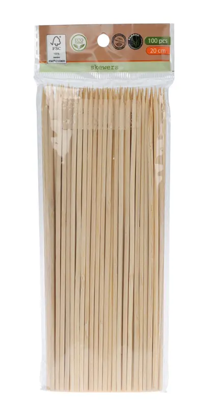 špejle bambus 20cmx3mm (100ks)