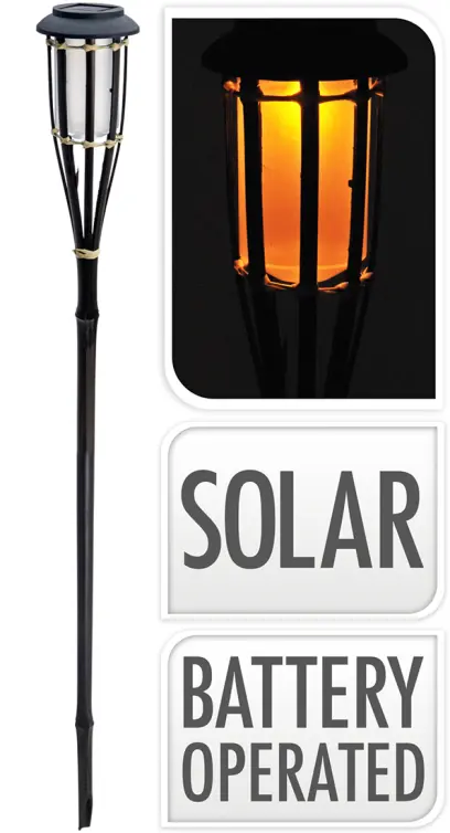 louč solární 65cm bambus/PH ČER