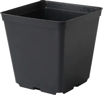 květináč lehčený hranatý  9x9x10 ČER (10ks)