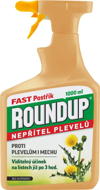 Roundup Fast bez glyfosátu 1l rozprašovač