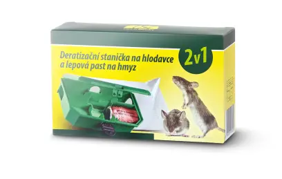 stanička deratizační na hlodavce 2v1