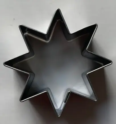 vykraj.cukroví HVĚZDA 8cípá 40mm nerez