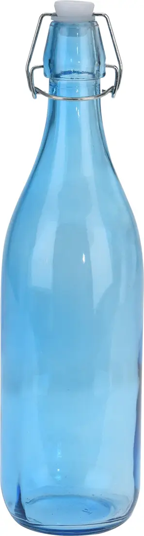 láhev s pákovým uzávěrem 1000ml jednobarevná skl. mix