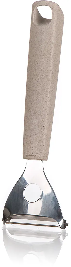 škrabka 19x5,4cm s příč.čepelí NATURAL nerez/PP
