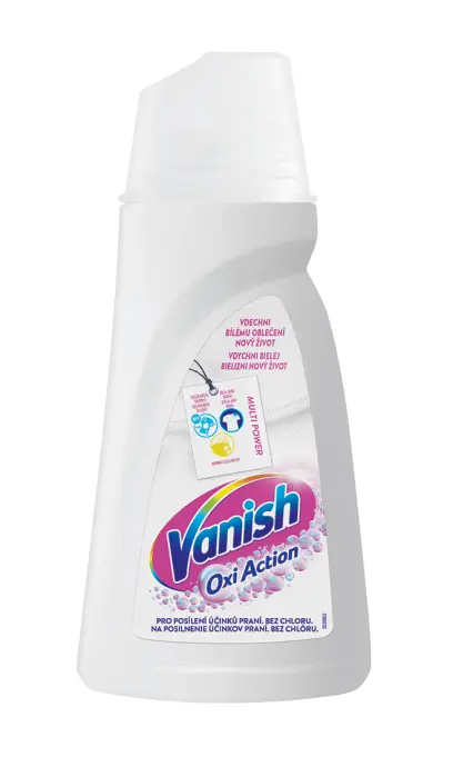 VANISH tekutý odstraňovač skvrn na bílé prádlo 1l