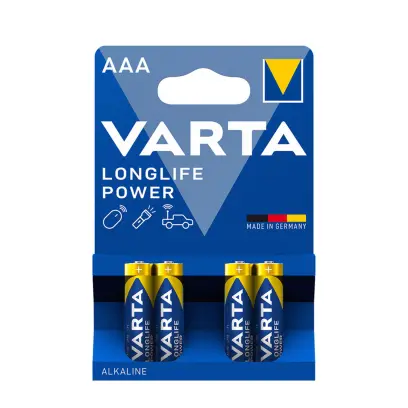 baterie mikrotužka alkalická Varta LR03/4BP Longlife POWER