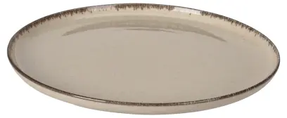 talíř mělký 27x2,5cm porcelánový BÉŽ