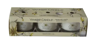 svíčka vonná sklo TWINKLING LIGHTS 37g (hoří 3x7-10hod) (3ks)