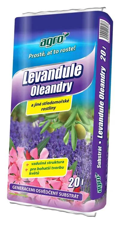 substrát pro levandule a středomoř.rostliny 20l AGRO