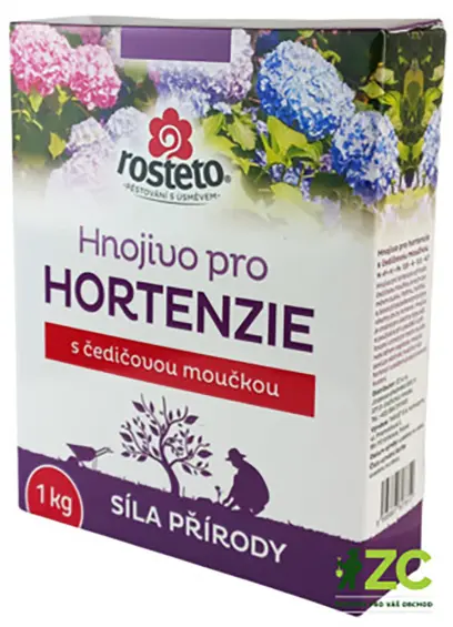 hnojivo Rosteto s čedičovou moučkou na hortenzie 1kg