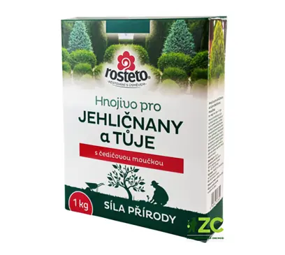 hnojivo Rosteto s čedičovou moučkou na jehličnany, túje 1kg
