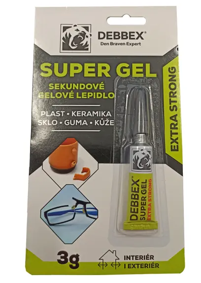 lepidlo vteřinové gelové 3g Debbex super gel