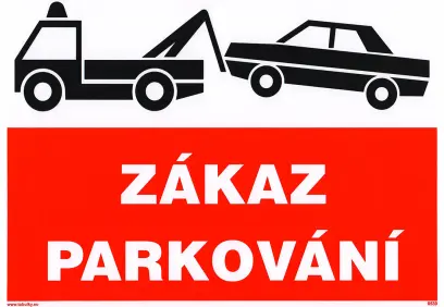 tabulka - ZÁKAZ PARKOVÁNÍ - samolepící A4