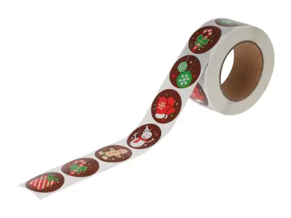 samolepky v roli 3m/2,5cm (120ks), vánoční dekor