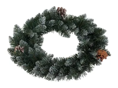 dekorace věnec 40cm PVC ZE