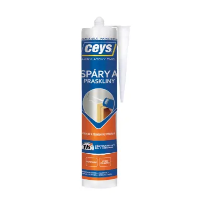 tmel akrylátový spáry a praskliny matná bílá 280ml CEYS