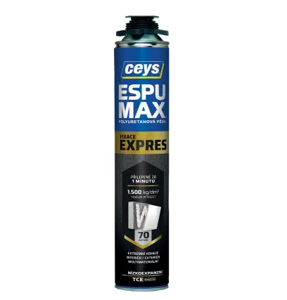 pěna montážní 750ml nízkoexpanzní  pistolová ESPUMAX EXPRESS CEYS