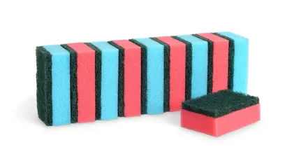 houbička na nádobí 8,5x5,5x2,8cm (10ks) mix barev
