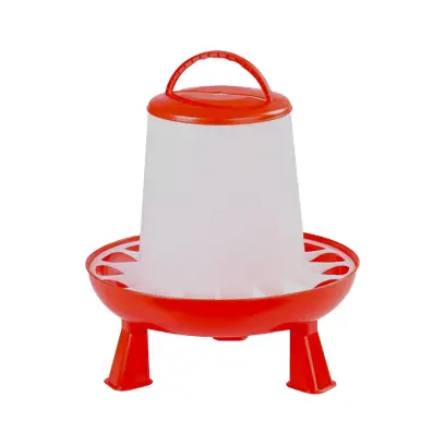 krmítko pro drůbež s nožičkami a napáječkou plast, 6 kg