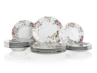 sada jídelní BEAUTY 18díl. porcelán KYTKY