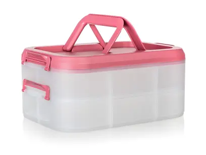 dóza s uchy, 2 patra, 40x28x17,8cm PH TR/MAL