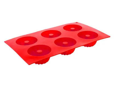 forma bábovky 29,5x17,5x3,5cm 6ks silikon CULINARIA ČRV