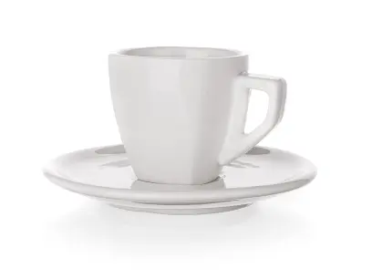 šálek + podšálek 60ml square ALBA BÍ porcelánový
