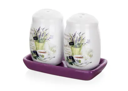 solnička a pepřenka LAVENDER keramika