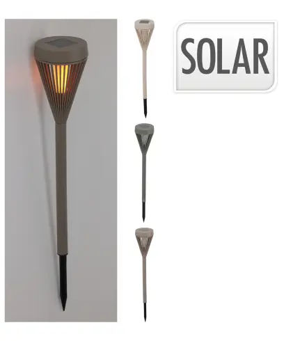 lampa solární 7,5x43cm LED PP mix barev mat.