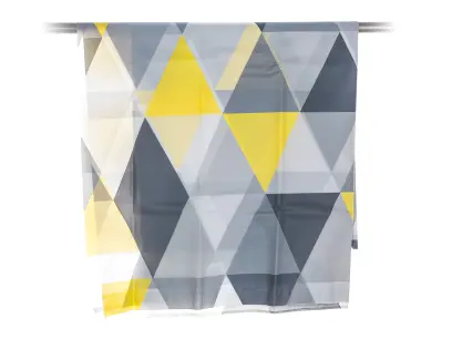 závěs koupel.180x200cm PEVA + 12 háčků, TROJÚHELNÍKY