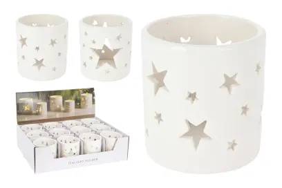 svícen na čajovou svíčku 8cm porcelán BÍ mix