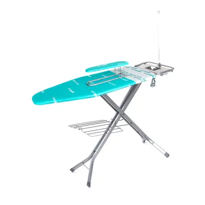 prkno žehlicí PROFESSIONAL 130x48cm BA, kov MO/TYRK,se zásuvkou+rukávník