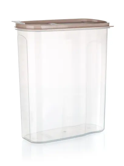 dóza plastová RIVA 4 l, hnědá