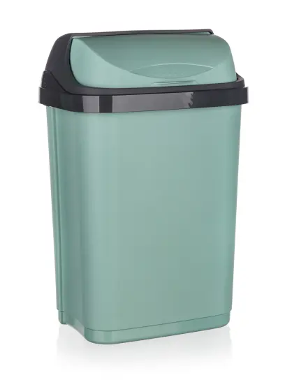 koš odp.se zas.víkem 10l zel.