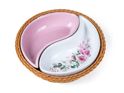 mísa v košíku ROSE 20,5 cm, 2d