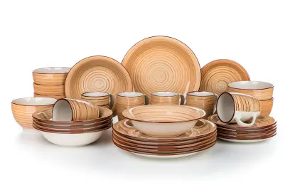 sada jídelní SPIRAL BROWN 30ks