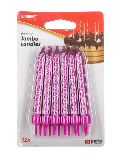 svíčky nar. MP Jum.12ks mix II