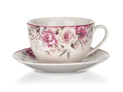 šálek s podšálkem ROSE 240ml