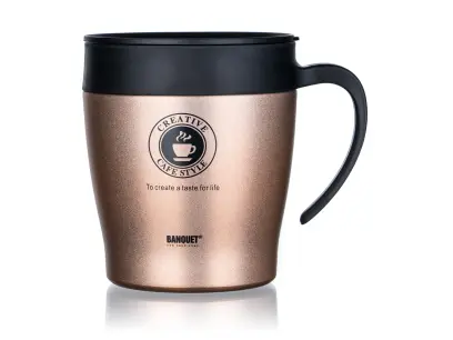 termohrnek TAZZA 330ml hnědý