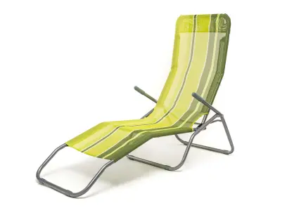 lehátko plážové, zelený pruh