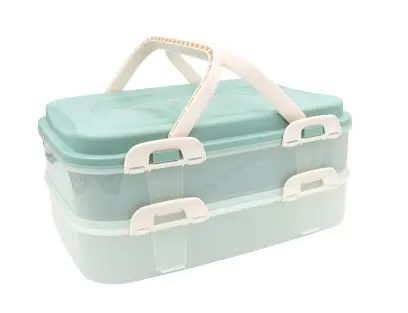 dóza s uchy, 2 patra, 40x30x18cm PH MINT