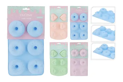 forma na pečení (6xdonut, 6xsrdce, 6xbábovka) mix 3 tvary, silikon