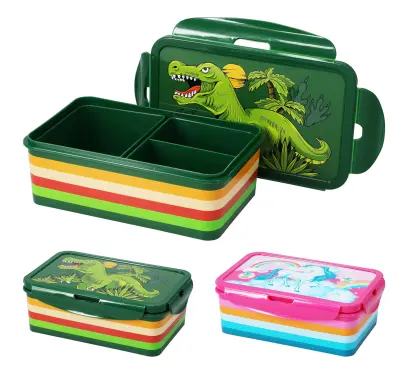 box svačinový 21x14cm s klick uz., dělený, PH mix 2 dekory