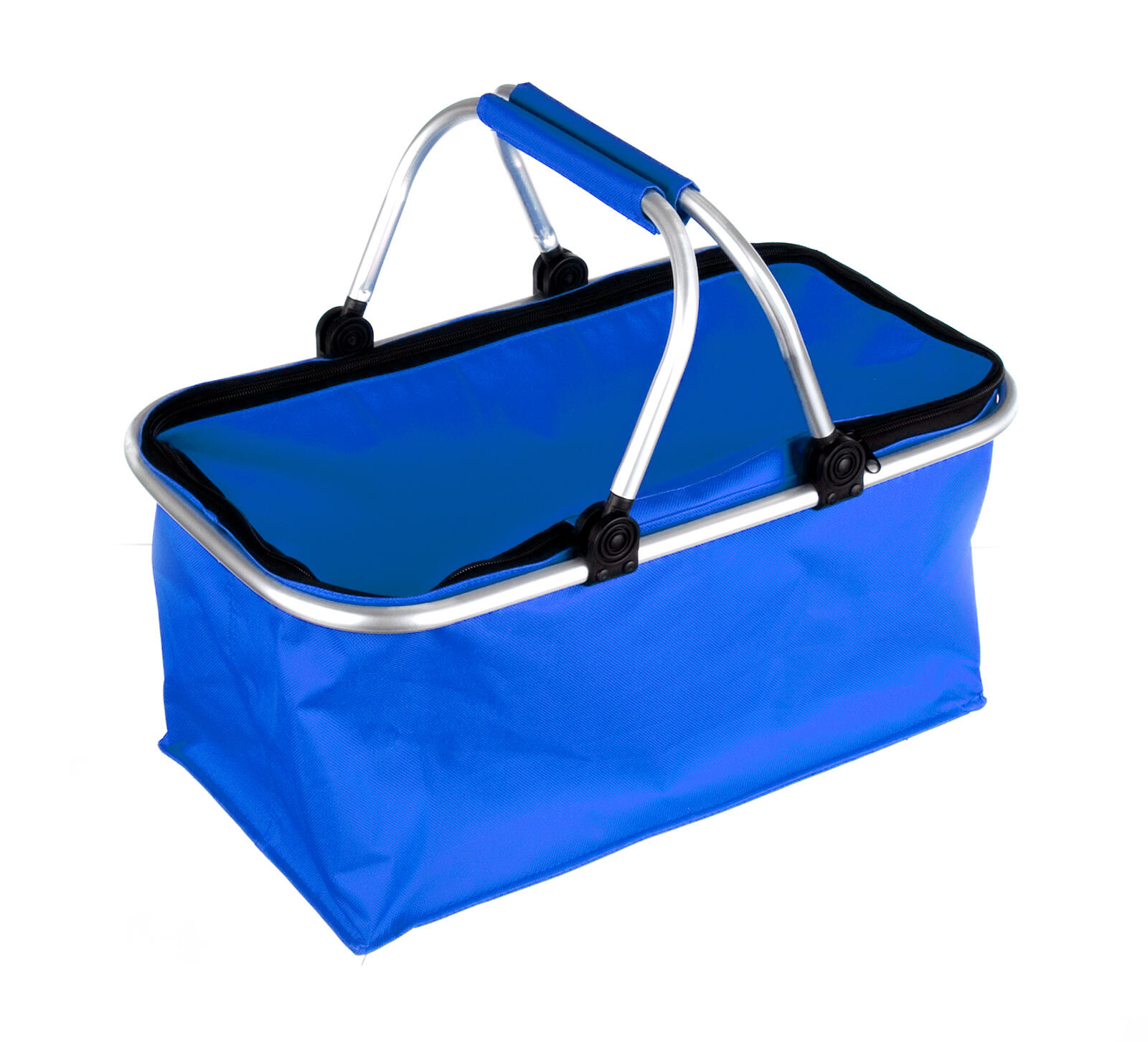 košík nákupní skládací 48x24x28cm Al+polyester MO 0.64 Kg MTA MAXMIX Sklad14 326247 8590419114280