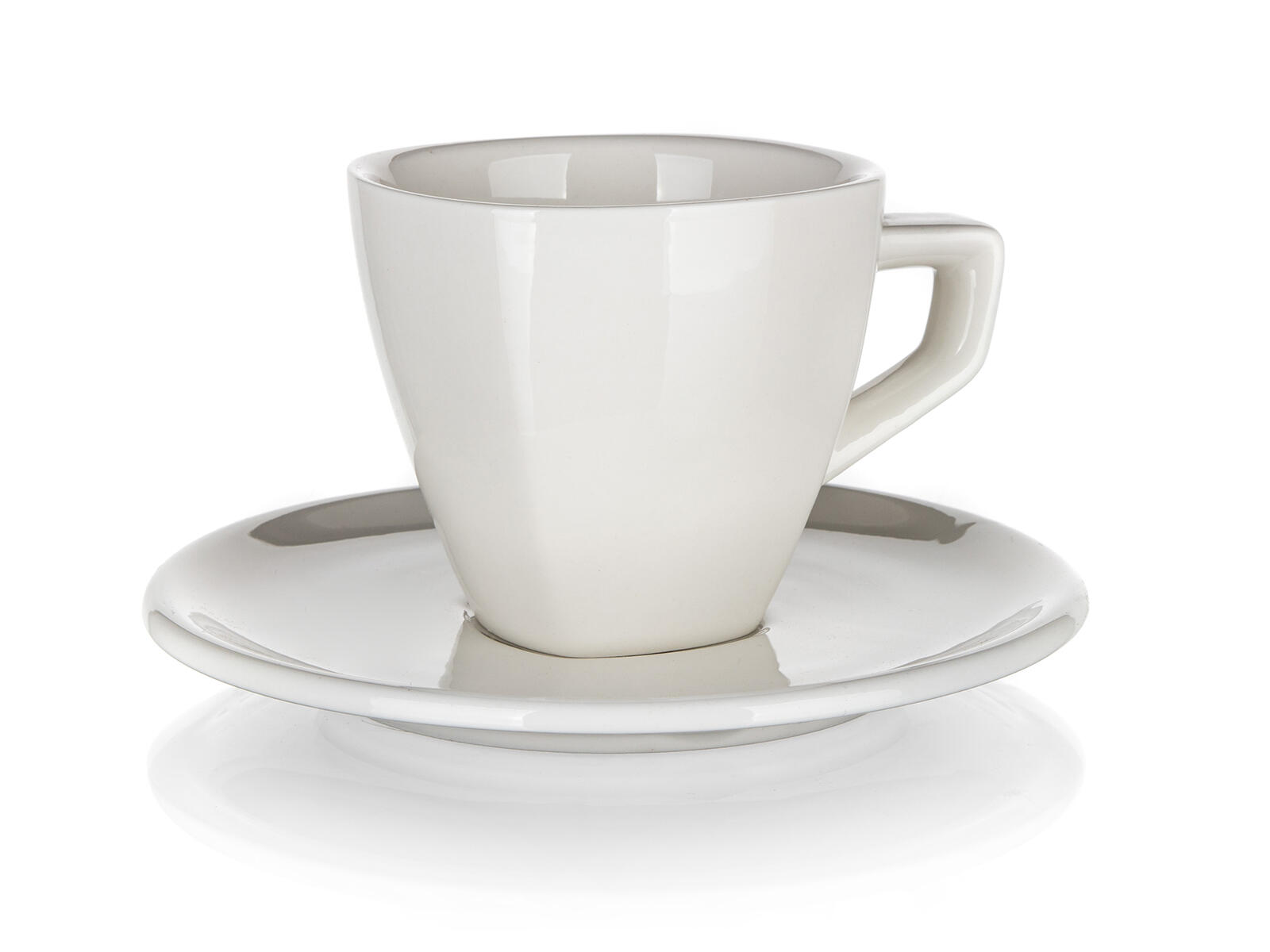 šálek + podšálek 120ml square ALBA BÍ porcelánový (6ks)